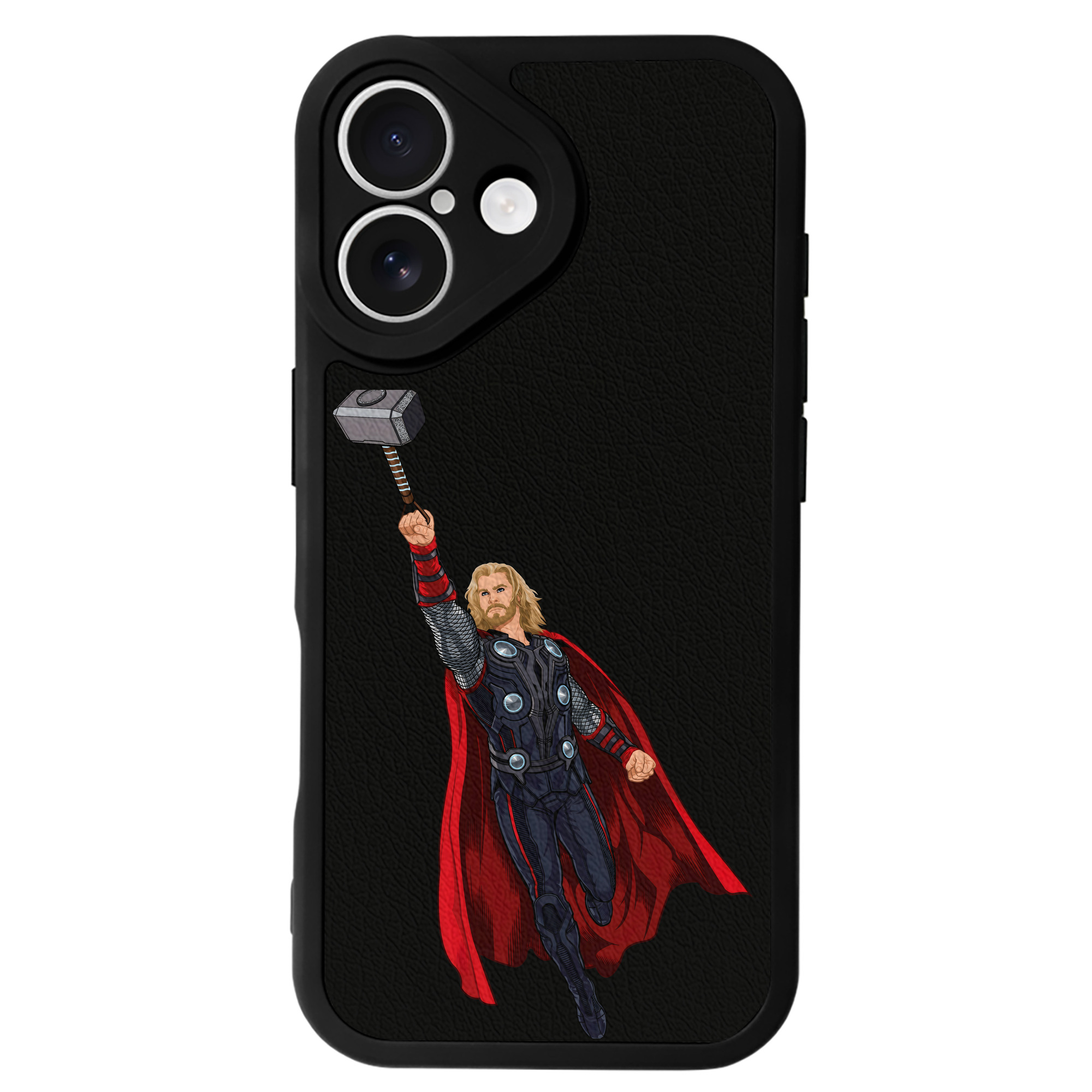（画像用） アベンジャーズ The Avengers 【iPhone 16シリーズ対応】シリコンスマホケース（レザー調） 材質：シリコン